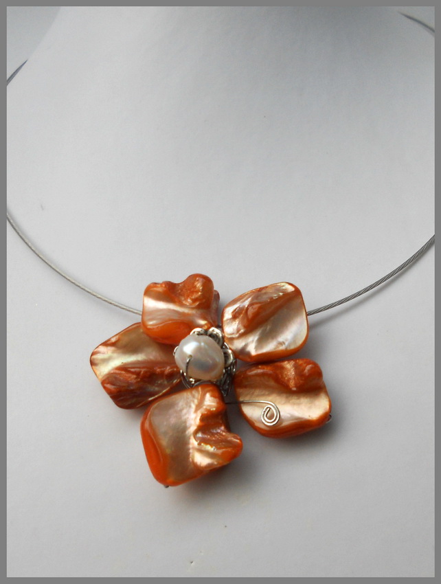Oranžová orchidej