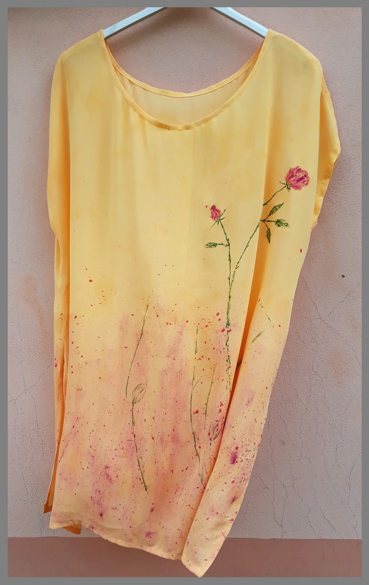 Ručně malovaná halenka L- XL